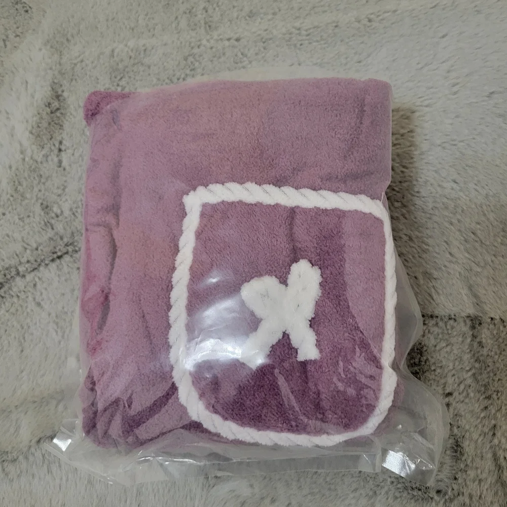 Nwot Purple Spa Towel Wrap